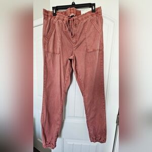 American Eagle Next Level High-Waisted Jegging Jogger, 16L, Pink/Salmon